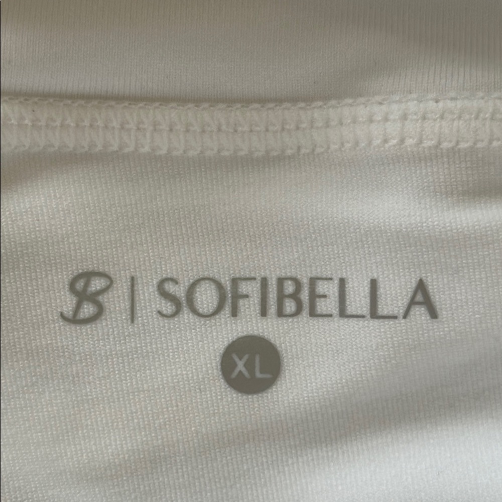 SOFIBELLA White and Pink Women's Leggings - Picture 5 of 5